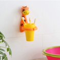 thumbnail image 3 of Adhesive Toothbrush Holder, Kids Toothbrush Cup Organizer, BPA-Free Food-Grade PP Material for Safe and Fun Oral Care Routines, 3 of 8