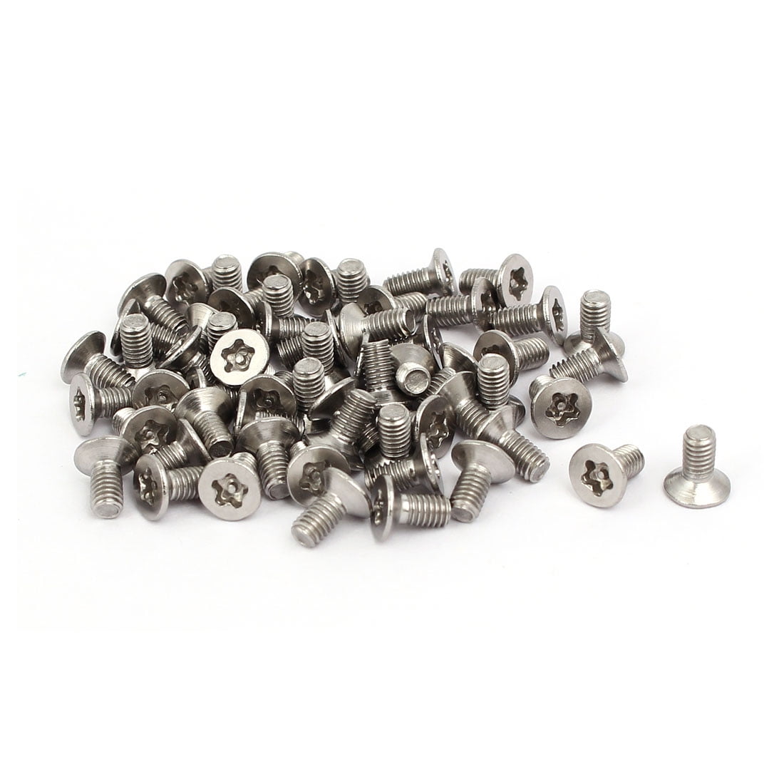 M3x6mm 304 Stainless Steel Flat Head Torx Pin Tamper Resistant Screws