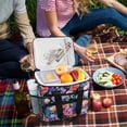 thumbnail image 5 of FORMRS Insulated Cooler Bag 24 Cans Capacity Soft Leakproof Lunch Box with Side Pockets, Puprle Ethereal Floral Harmony, 5 of 7