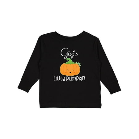

Inktastic Gigi Little Pumpkin Halloween Grandchild Boys or Girls Long Sleeve Toddler T-Shirt