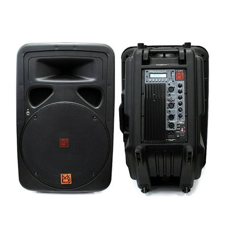 Mr. Dj PP3500NFC 15-Inch 2-Way Active Speaker Built-In NFC, Bluetooth Technology, USB, SD and FM Radio