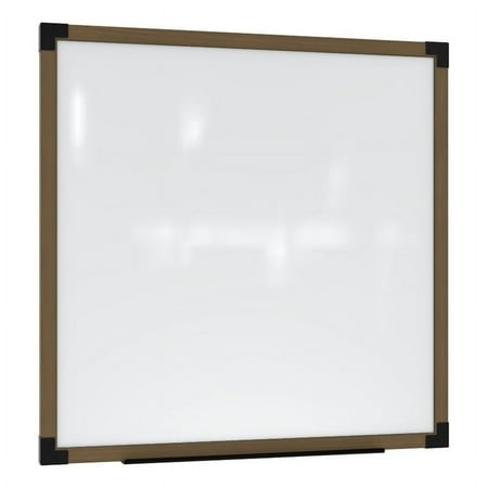UPC: 0014935333218 | Ghent Prest Wall Whiteboard Magnetic Driftwood Oak Frame 4 x 4ft