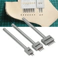 thumbnail image 4 of Leather Perforated Tool, 3Pcs Leather Perforated Tool, 4, 5, 6mm, 2/4/6 Prong Row Hole Punch,  Lacing Stitching Chisel Set DIY, Punching, 4 of 8