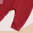 thumbnail image 5 of Kaprioy Baby Boy Winter Clothes My First Christmas Baby Boy Outfit Newborn Infant Striped Long Sleeve Romper Suspender Overalls Pants Hat 3Pcs Set, 5 of 8