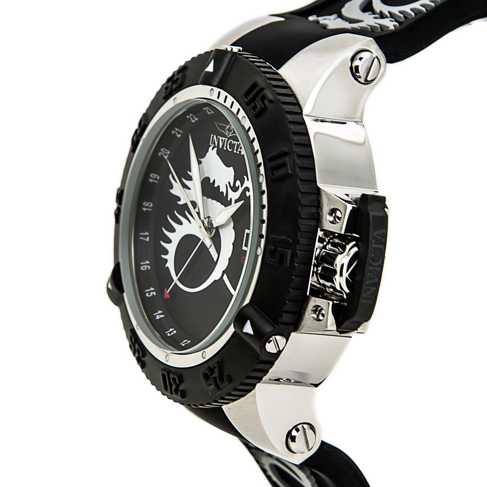 Invicta Men's 13915 Subaqua Noma Black Bezel Black Dial Rubber Strap GMT Dive Watch