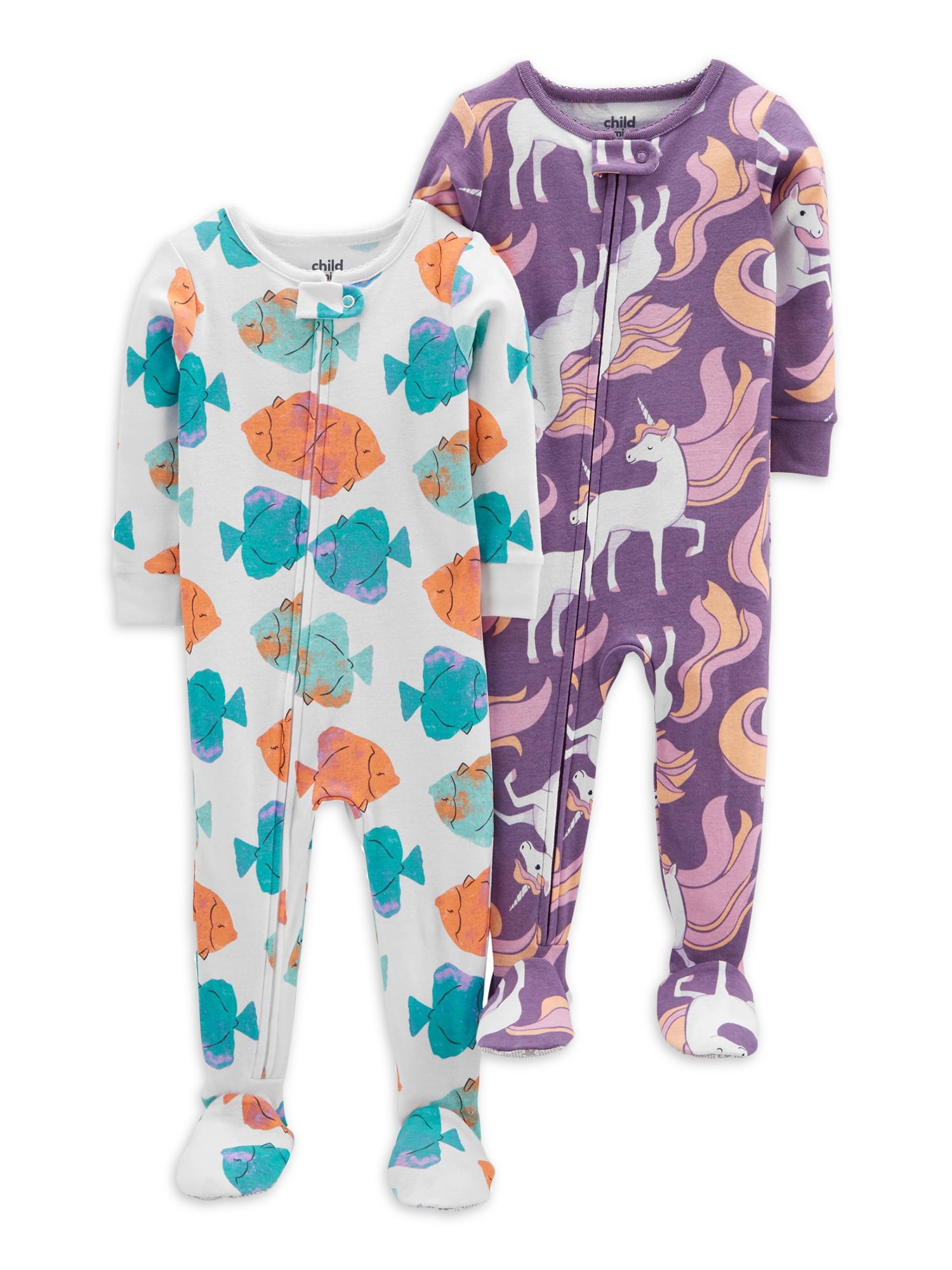 Carters Baby Boys 2-Pack Cotton Footed Pajamas 