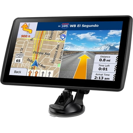 7'' GPS Navigator for Car Truck RV - Touchscreen Navigation System, 2025 North America Maps Free Lifetime Updates, Turn-by-Turn Voice Guidance, Speed & Red Light Warning, GPS Navigation for All Cars