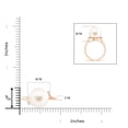 thumbnail image 4 of Angara Freshwater Cultured Pearl and Diamond Bypass Ring in 14K Rose Gold for Women | June Birthstone Jewelry for Her, 4 of 7