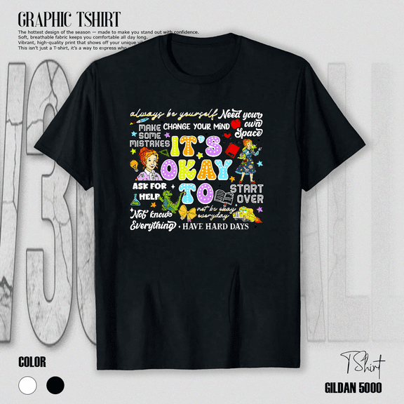 Miss Frizzle Magic School Bus Adventure Teacher Science Fun Art Unisex T-Shirt V70156, up to size 5XL