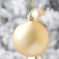 thumbnail image 4 of HEVIRGO 36Pcs 6cm Xmas Ball Electroplating Christmas Tree Decoration Plastic Hanging Christmas Ball Ornaments for Party - Coffee, 4 of 10