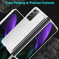 thumbnail image 3 of Compatible Samsung Galaxy Z Fold 2 Case with Strap,Anti-Scratch Shockproof PC Wristband Cover Thin Protective Case for Samsung Galaxy Z Fold 2 Phone Case White,Samsung Z Fold 2 Case Women Men, 3 of 14