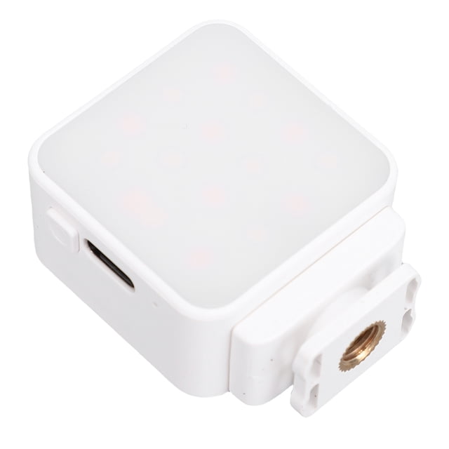 Luz De Relleno Magnética Para Cámara, Luz Blanca De Vlog Para Cámara De Acción LED De 300mAh Para Interiores