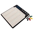 thumbnail image 2 of TEKTRUM EXTERNALLY POWERED SOLDERLESS 3220 TIE-POINTS EXPERIMENT PLUG-IN BREADBOARD WITH ALUMINUM BACK PLATE AND JUMPER WIRES FOR PROTO-TYPING CIRCUIT/ARDUINO, 2 of 6