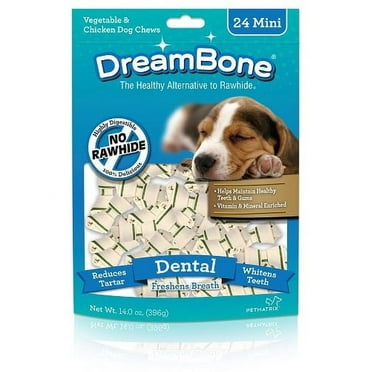 DreamBone Dental Dog Chew, Rawhide Free, Mini, 24-Count