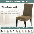 thumbnail image 4 of Dining Chair Covers Set of 4, Stretch Dining Room Cushion Cover Non-Slip Elastic Protectors for Wedding Kitchen Party Hotel, 4 of 6