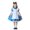 White, variant on Girls Princess Birthday Party Blue Dresses up Little Girls Christmas Halloween Cosplay Cos-tume with Accessories, Blue 160
