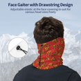 thumbnail image 4 of Neck Gaiter Face Cover Scarf, Cute Pizza Red Soft Face Sun Mask Cover Scarf Headband Cooling Sweat Absorbing Bandanas Hiking Cycling Running, 4 of 7