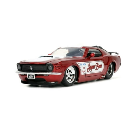 1970 Ford Mustang Boss 429 Candy Red – Jada Toys 34118 – 1/24 Scale Diecast Car