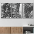 thumbnail image 3 of wall26 Framed Canvas Print Wall Art Swirling Black &amp; White Paint Strokes Abstract Shapes Digital Art Modern Bohemian Scenic Relax Multicolor for Living Room, Bedroom, Office - 16"x24"x3, 3 of 5