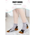 thumbnail image 6 of AMITOFO Women Fuzzy Socks Cute Cat Slipper Socks with Non Slip Grip Winter Warm Soft Comfy Fluffy Socks Gift for Women,5 Pairs Size 5-10, 6 of 6