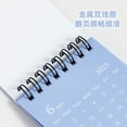 thumbnail image 3 of 2025 Solid Color Mini Desk Calendar Monthly Standing Metal Coil Calendar Table Planner for Home Office School, 3 of 10