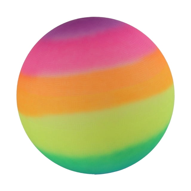 Pelota de juegos arcoíris para interiores y exteriores, juguete divertido de PVC para deportes, pelota saltarina para niños, para parques, fiestas, gi