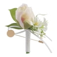 thumbnail image 3 of Hombres de boda boutonniere broche pin romántico artificial rosa flor boutonniere decoración de traje para novios novios, 3 of 8