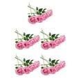 thumbnail image 3 of relayinert 10pcs/set Celebrate Christmas In Style Stunning Silk Flower Arrangements – Many Colors Available Can Change The Shape Pink color 5Set, 3 of 6