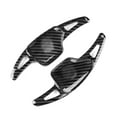 thumbnail image 4 of Car Steering Wheel Paddle Shifter Picks ABS Material for 2020-2024 Cadillac CT4 CT5 Automotive Interior Accessories 2pcs, Black Carbon Fiber, 4 of 8