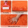 thumbnail image 6 of SARAG 3x3ft Round Area Rug for Bedroom,Fluffy Circle Rugs for Living Room Kids Room,Home Decor Shaggy Carpet Fuzzy Plush Rug for Nursery Room,Orange, 6 of 7