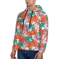 thumbnail image 3 of Naloa Hawaiian Style Men's Casual Hooded Collar Drawstring Hoodies Pullover Sweatshirts Casual Long Sleeve Shirts-Small, 3 of 7