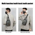 thumbnail image 5 of ! Zeceouar Waterproof Nylon Crossbody Backpack With Headphone Hole,Outdoors Hiking Backpacks Office Business Chest Bag, 5 of 6