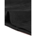 thumbnail image 5 of INSPIRE CHIC Blazer de gamuza sintética para mujer con cinturón de manga larga de un solo pecho Chaquetas de trabajo Outwear Coat Negro S, 5 of 5