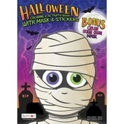 Bendon Halloween Mummy 48 Page Coloring and Activity Book with DIY Mask, Paperback