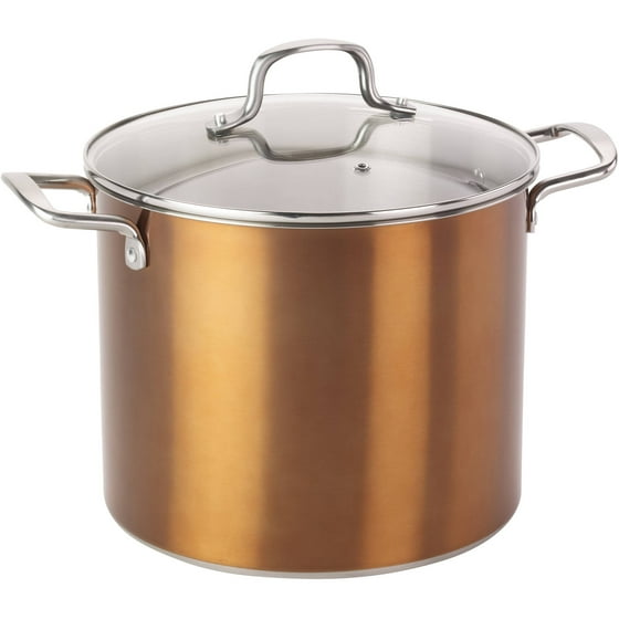 Mainstays 12Quart Copper Stock Pot