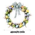 thumbnail image 3 of Spring Eggs Wreath Decor, 17.7 Inch Easter Vine Wreath with Artificial Leaves, Multicolor Rustic Home Decoration for Front Door, Wall, Porch, Indoor & Outdoor Summer Spring Easter Decor, 3 of 7