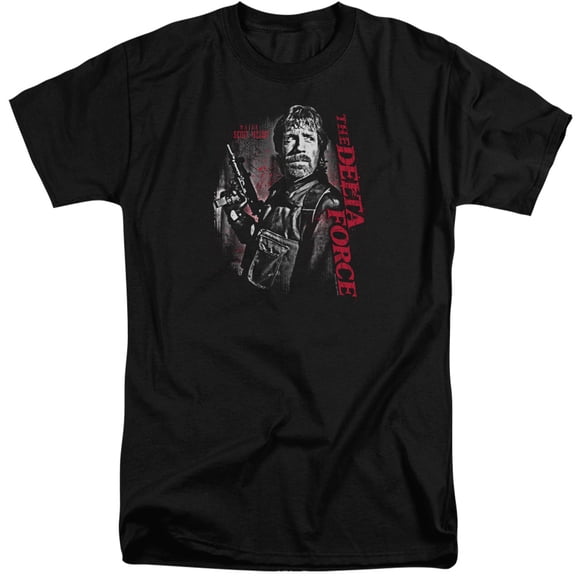Delta Force Black Ops Adult Tall T-Shirt 18/1 T-Shirt Black