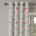 thumbnail image 2 of Ambesonne Moroccan Grommet Curtain, Quatrefoil, 50" x 108", Blue Green, 2 of 6
