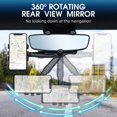 thumbnail image 4 of Rongsi Rear View Mirrors Phone Holder, 360°Rotatable and Retractable Car Phone Holder Mount Multifunctional Rearview Mirror Phone Holder Car Adjustable Cell Phone Holder for All Smartp, 4 of 6