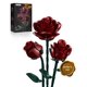 thumbnail image 1 of Set de construcción de flores iATOM Rosas rojas borgoña, paquete de 3, 1 of 7