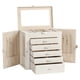thumbnail image 1 of Joyero Frebeauty organizador de 6 niveles, color blanco perla, 1 of 7