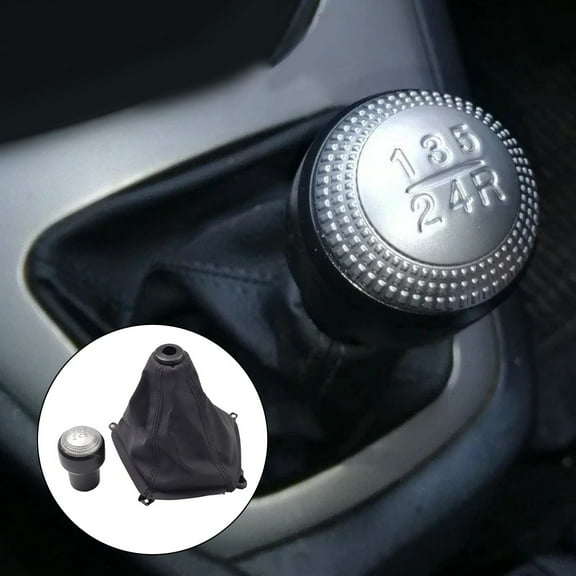 For Hyundai for Tucson IX35 2004-2009 Gear Shift Knob Lever Shifter Gaiter Boot Set