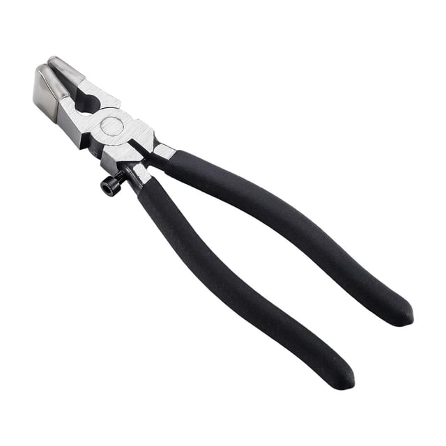Alicates de sujeción modelo de 8 pulgadas, herramienta modelo con mango de agarre cómodo, prácticos alicates de vidrio multiusos de metal compactos y