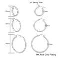 thumbnail image 2 of Alexcraft Gold Hoops Earrings for Women, 14K Gold Plated Chunky Hypoallergenic Earrings for Women Thick Lightweight Huggie Earrings Gold Jewelry for Women, 2 of 7
