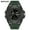 739 rubber ring electroplated black and green, variant on Multifunctional Fashion Multifunctional Sports Watch Waterproof Dual Display Luminous Electronic Watch Hot Sale