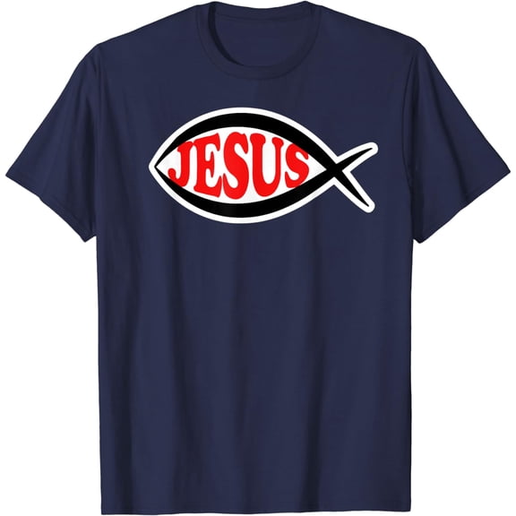 Christian Jesus Fish Symbol, Ichthys, Ichthus T-Shirt