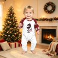 thumbnail image 2 of Matching Family Christmas Pajamas Funny Xmas Red Wine Glass Raglan Crewneck T-Shirts and Pants Matching Holiday Loungewear Sleepwear Sets, 2 of 5