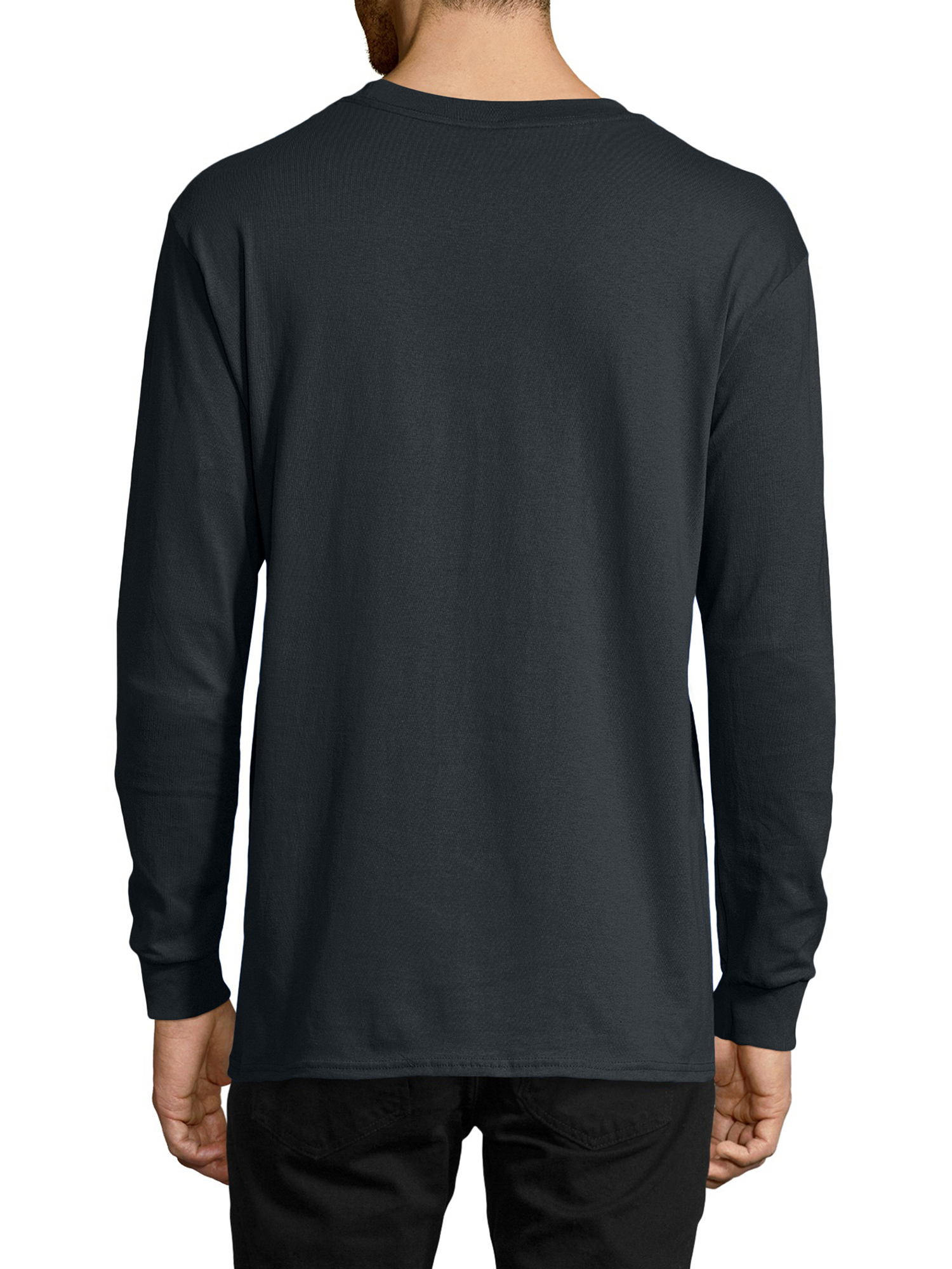 Hanes Men's and Big Men's ComfortSoft Long Sleeve Tee, Up to Size 3XL ...