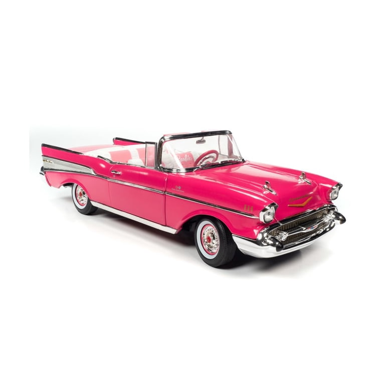 Auto World 1957 Chevy Bel Air Convertible Classic, Pink - AWSS128
