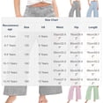 thumbnail image 7 of Posijego Girls Boho Pants Stretch High Waisted Print Wide Leg Casual Beach Summer Vacation Trousers Pants with Pockets, 7 of 7